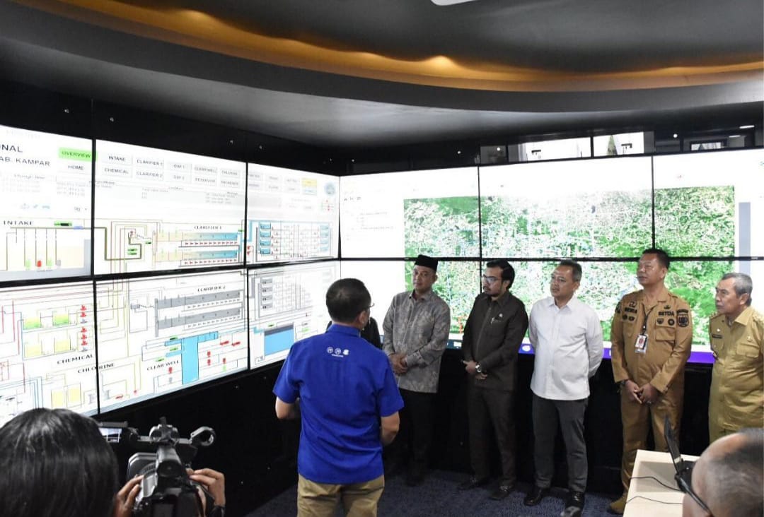 Wakil Ketua DPRD Pekanbaru Menghadiri Acara 'Pengaliran Air Pertama' Sistem Penyediaan Air Minum Lintas Pekanbaru dan Kampar