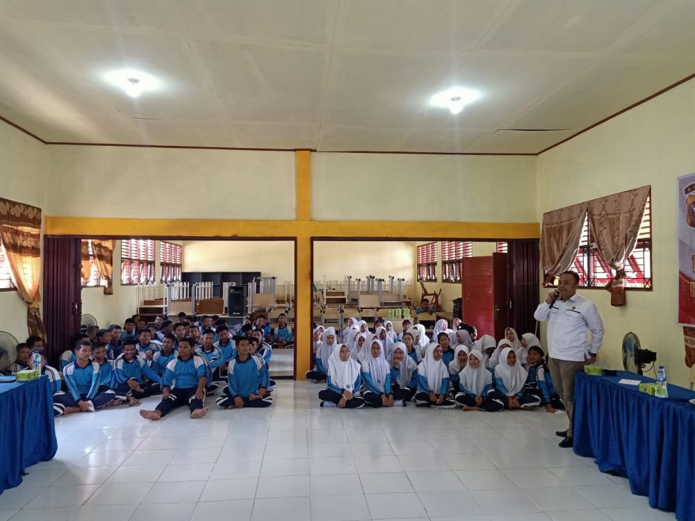 Strategi Kapolres Rohil Demi Pemilu Damai, Sosialisasi ke Ratusan Pelajar