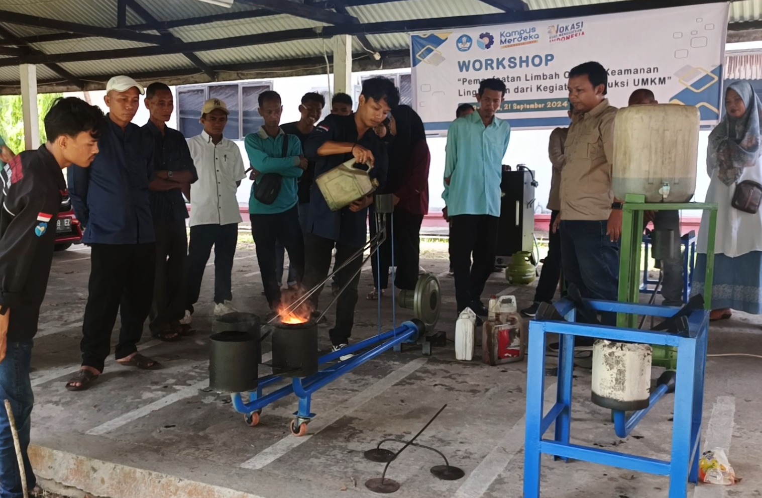 Politeknik Negeri Bengkalis Gelar Workshop Inovasi Teknologi Pemanfaatan Limbah Oli Rilis Rilis