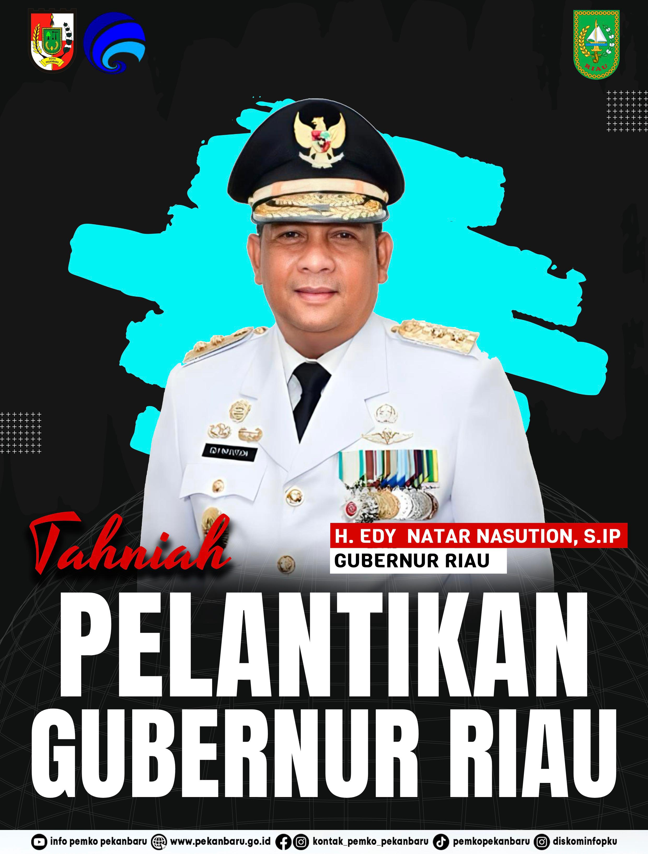 Dilantik jadi Gubernur Riau, Pj Walikota Pekanbaru Ucapkan Selamat ke Edy Natar