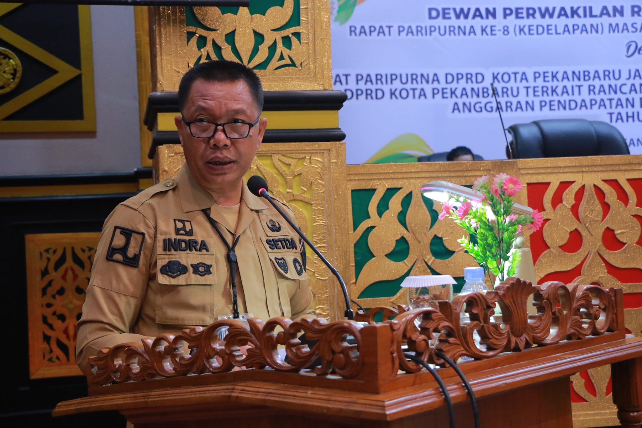 Sekdako Sampaikan Jawaban Atas Pandangan Umum Fraksi DPRD Pekanbaru tentang RAPBD 2024