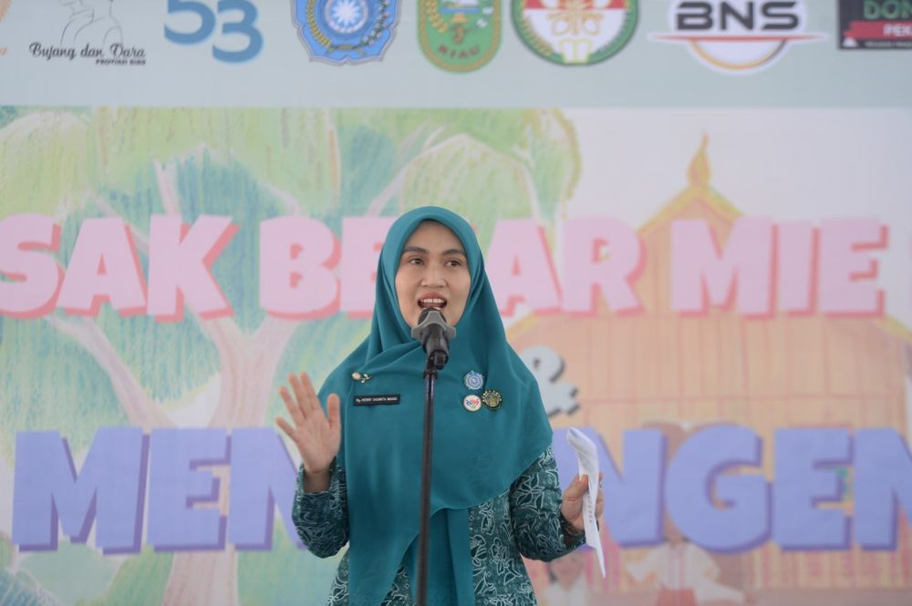 Masak Besar Mie Sagu dan Mendongeng, Ketua TP PKK Riau : Pewarisan Nilai Budaya