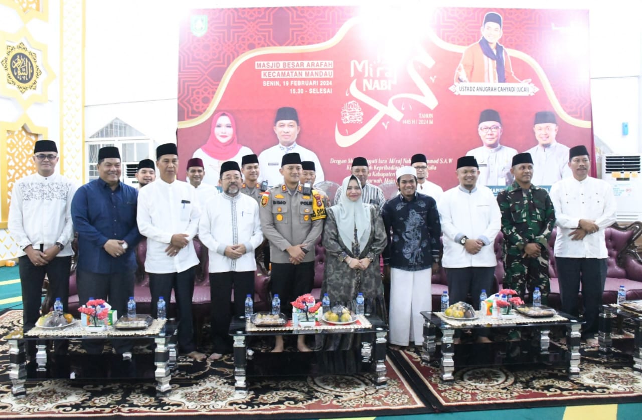 Peringati Isra' Mi'raj 1445 Hijriyah, Bupati Kasmarni Ajak Masyarakat Implementasikan Nilai dan Makna Shalat