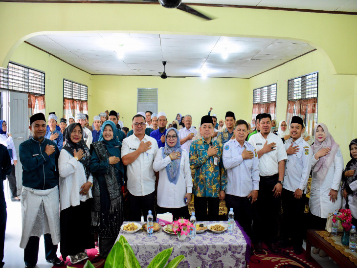 Wakil Bupati Kampar Hadiri Launching Pemakaian FP/TV Pintar Digital dan Terima Bangunan di SKB Kampar Kecamatan Salo