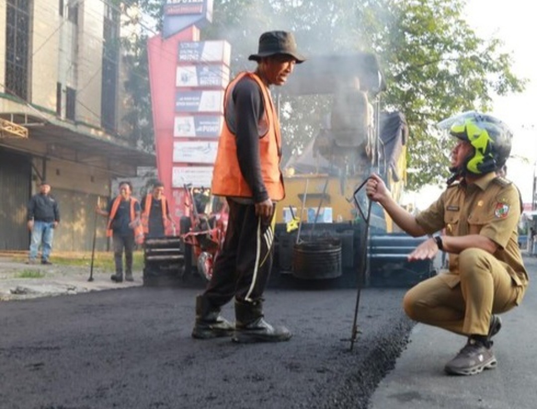 Wako Agung Targetkan 42 KM Lebih Jalan di Pekanbaru Mulus Tahun Ini