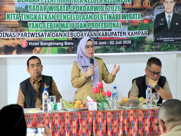 Wabup Kampar Buka Pelatihan Tata Kelola Pokdarwis Tahun 2026, Dorong Pengembangan Potensi Wisata di Kab. Kampar