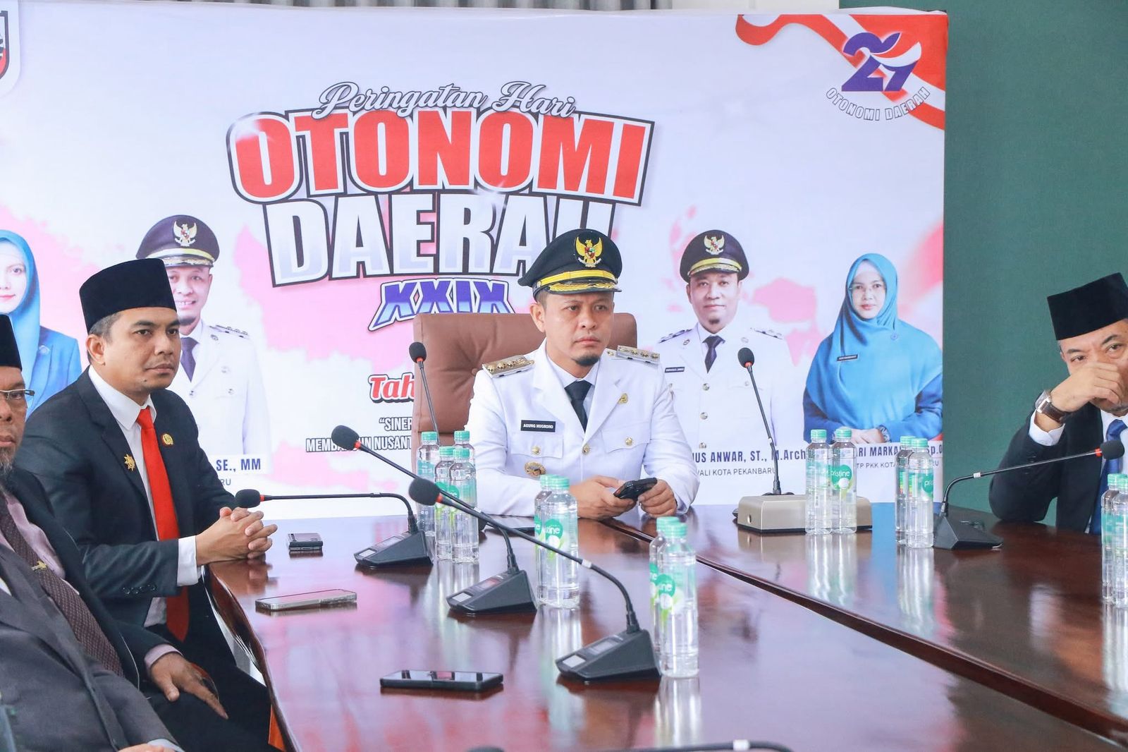 Wako Pekanbaru Ikuti Upacara Peringatan Otda Ke XXIX Tahun 2025 Secara Virtual