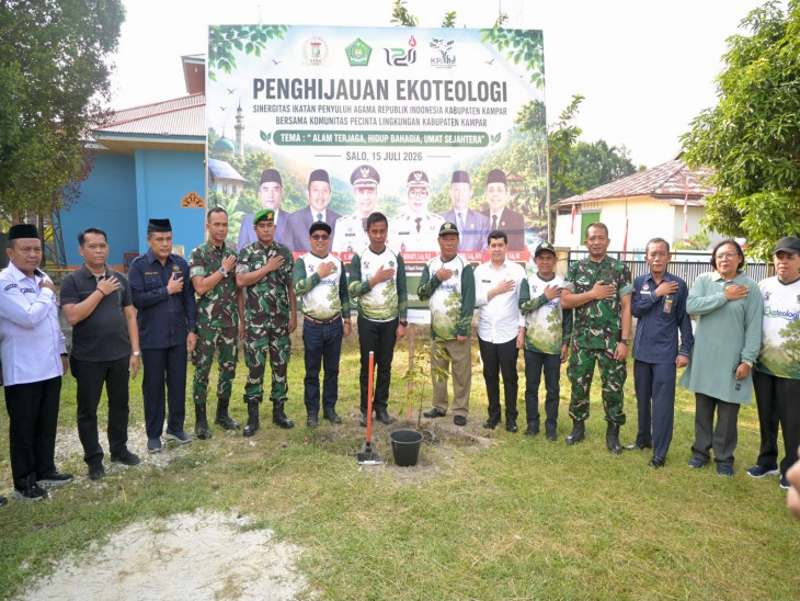 uIPARI dan Komunitas Pecinta Lingkungan Gelar Penghijauan Ekoteologi di Salo, Bupati Kampar Ajak Wariskan Alam yang Lestari